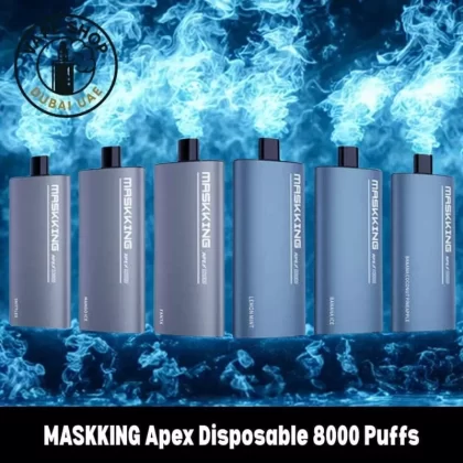 MASKKING Apex Disposable 8000 Puffs Rechargeable Vape - Vape Product, FULL BOX 10 DEVICE; Blue Razz Lemonade, Fanta (1921FB)