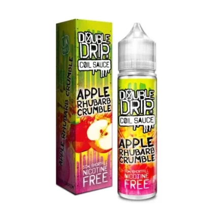 Apple Rhubarb Crumble E-Liquid by Double Drip – 0mg 50ml
