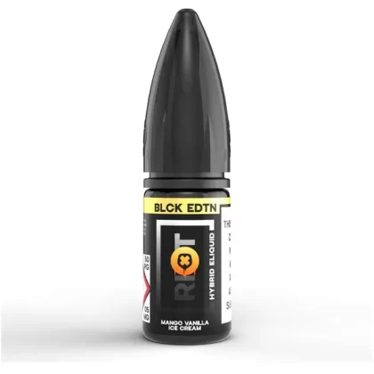 Riot Squad BLCK EDTN Mango Vanilla Ice Cream Hybrid Nic Salt E-Liquid - 10mg
