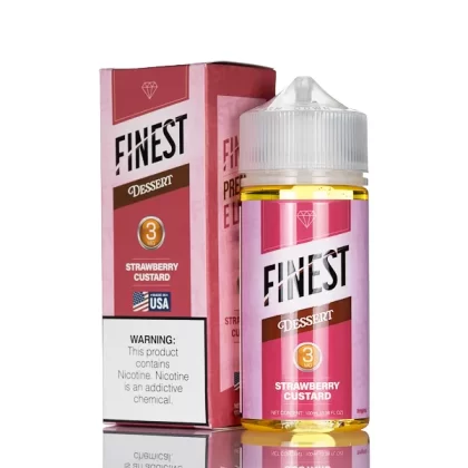 Finest E-Liquid - Desert Edition - Strawberry Custard - 100mL - 6mg