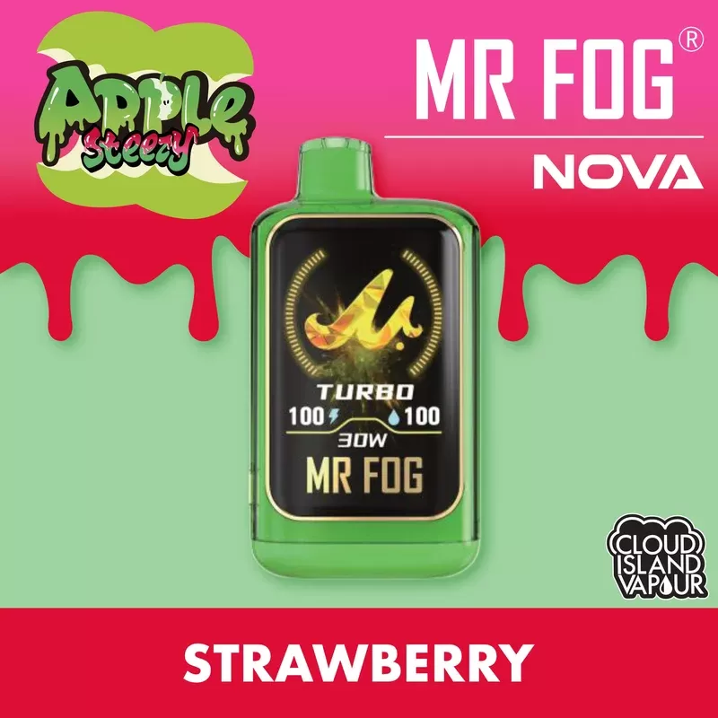 MR FOG NOVA 36K Disposable Vape – Apple Steezy Strawberry