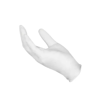 SKINTX | Powder-Free Vinyl Gloves | White – Extra Large – 100 Count