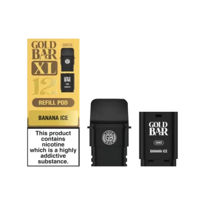 Banana Ice Gold Bar XL Refill Pack - 20mg - Vape Product (06B5DE)