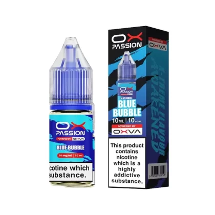 Blue Bubble 10ml Nic Salt By Ox Passion - Nicotine Strength#20mg (Salt)>10mg (Salt) (6FF694)
