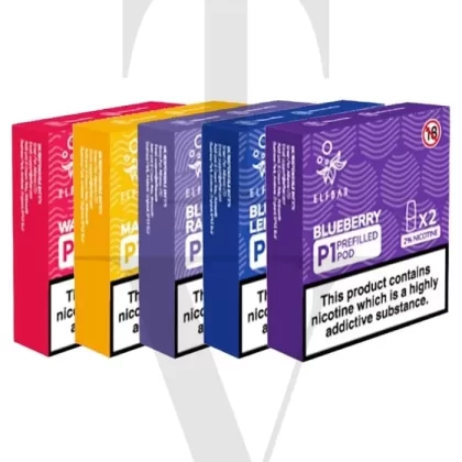 ELF BAR MATE 500 P1 PRE-FILLED E-LIQUID PODS (2 PACK)