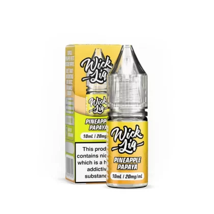 Wick Liq Bar Juice Pineapple Papaya 10ml Nic Salts E-Liquid - 10mg