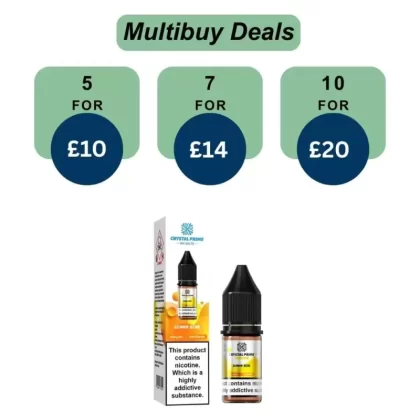 Crystal Prime 7000 Nic Salts 10ml E-Liquid - Gumy Bear / 20mg