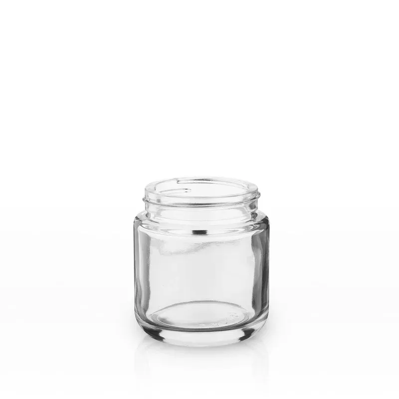 Glass Jars | Rounded Base 53/400 Thread | 3.75oz – Clear – Various Counts