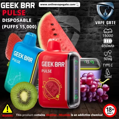 GEEK BAR PULSE DISPOSABLE VAPES (15,000 PUFFS) - 50 mg / Triple Melon Ice