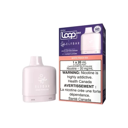 STLTH LOOP MAX X ELFBAR POD PACK – WHITE PEACH ICE - Eliquidsupply