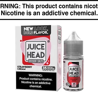STRAWBERRY CREAM BY JUICE HEAD SALTS 30ML - Vapejuice