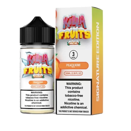 Sale $10.20 – Peach Kiwi on Ice by Killa Fruits Signature TFN Series 100mL