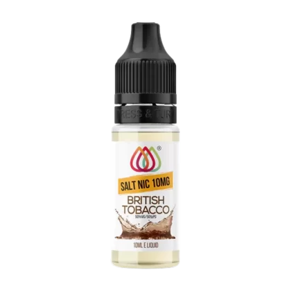 British Tobacco Nic Salt by Aquavape 10ml - 10mg - Vape Product (9FE706)