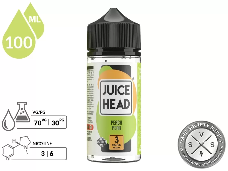 Peach Pear Juice Head 100ml - Image 3