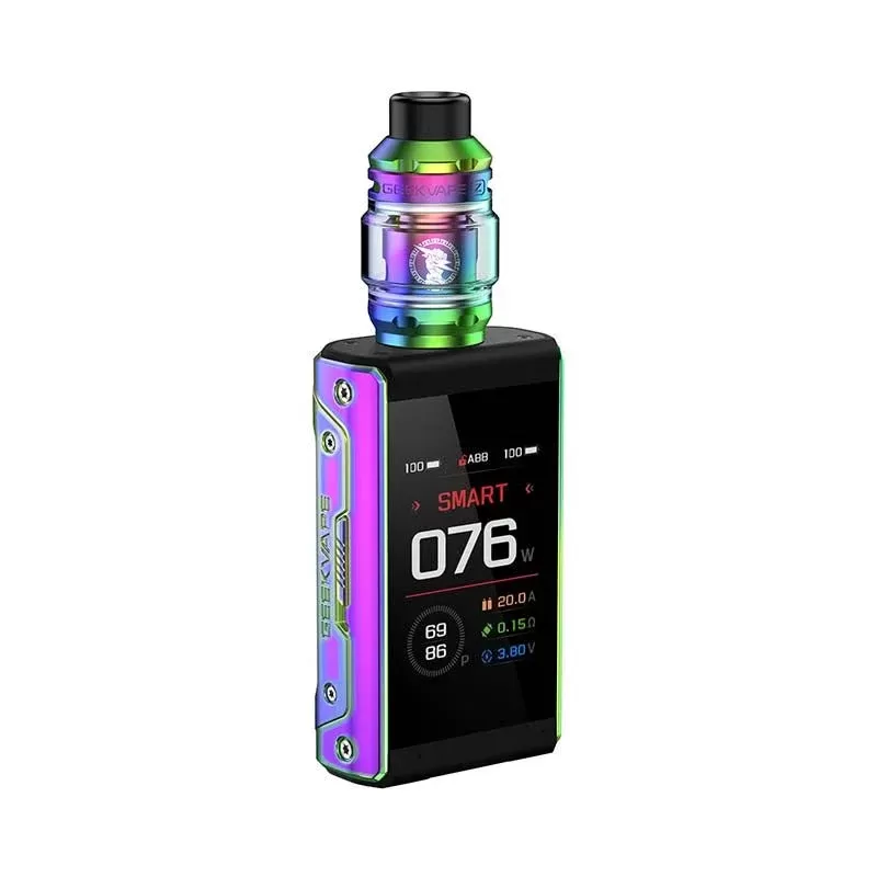Geekvape T200 (Aegis Touch) Box Mod kit - Color#Silver>Black>Blackish Green>Navy Blue>Claret Red>Azure Blue>Rainbow