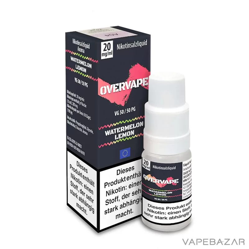 Overvape Nikotinsalz Liquid – Watermelon Lemon - Vapebazar - Image 3