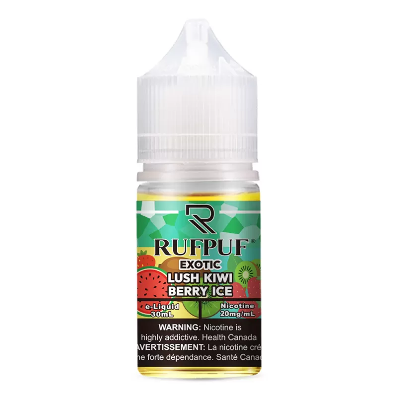 RufPuf Exotic Lush Kiwi Berry Ice Nic Salt – 30ml - Vape Product, Vape Product - Image 2