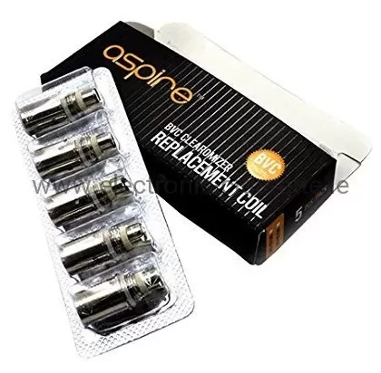 5 x Aspire BVC General Coils (does not fit Nautilus/mini)