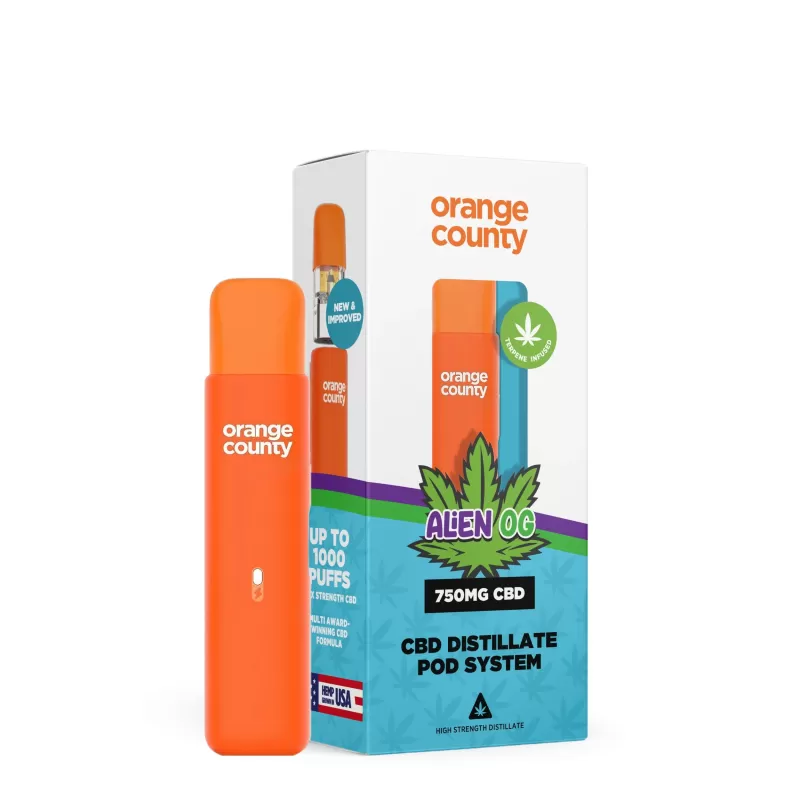 Orange County CBD 750mg Prefilled Vape Kit - Vape Co - Image 2