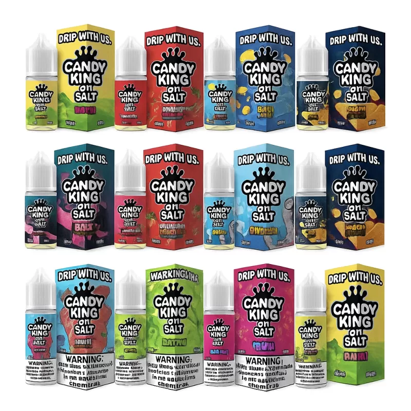 Candy King On Salt Nic Premium E-Liquid 30ml - Pink Lemonade (Bubblegum Collection) / 35mg - Image 2