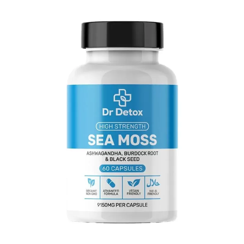 Sea Moss Capsules By Dr Detox 60 Pack - Vape Store