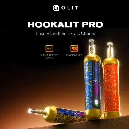 Made in Indonesia | OLIT HookaLit Pro 60K Puff Disposable E-Hookah - 60,000 Puffs - Sweet Passionfruit