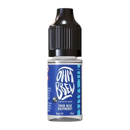 Sour Blue Raspberry By Ohm Brew Balanced Blends 10ml Salt