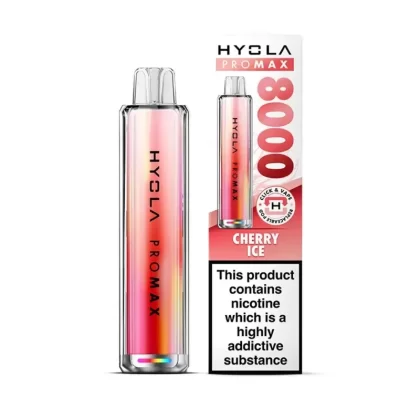 Hyola Pro Max 8000 Prefilled Pod Kit Cherry Ice - Nicotine Strength#20mg (AA1282)