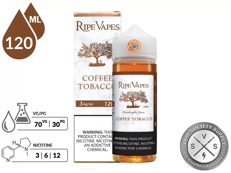 Coffee Tobacco by Ripe Vapes 120ml - Image 2