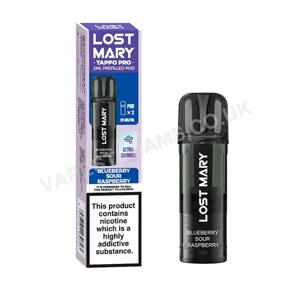 Lost Mary Tappo Blueberry Sour Raspberry Prefilled Pods - Vapestreams Co - Image 2