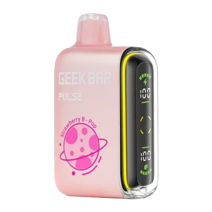 Strawberry B-Pop Geek Bar Pulse (Nicotine-Free) - Customer Group#Consumer~Nicotine#0mg~Size#Single>5 Pack