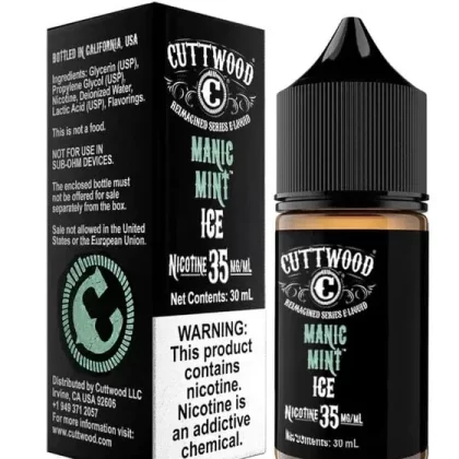 Manic Mint ICE SALT – Cuttwood E-Liquids – 30mL