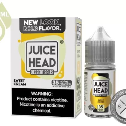 Sweet Cream Juice Head Dessert Salts 30ml - Vape Product, Vape Product