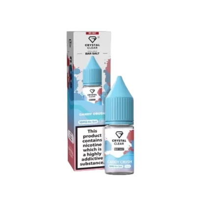 Crystal Clear Bar Salt Candy Crush E Liquid 10ml - Nicotine Strength#20mg>10mg