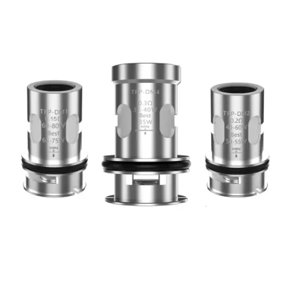 VOOPOO TPP REPLACEMENT COILS - 0.15 ohm TPP-DM1 Mesh Coils, 0.2 ohm TPP-DM2 Mesh Coils; Single, Pack of 3