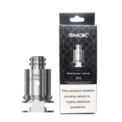 SMOK NORD VAPE REPLACEMENT COIL HEADS - Option#0.6ohm (Mesh) - Five Pack>0.6ohm DC - Five Pack>0.8 Ohm DC - Five Pack>0.8ohm Mesh - Five Pack>1.4 Ohm Ceramic - Five Pack>1.4 Ohm Regular - Fi