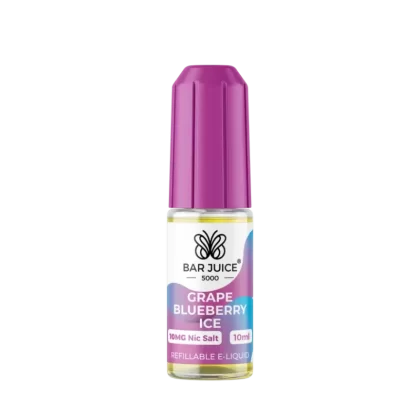 Bar Juice 5000 Grape Blueberry Ice Nic Salt - 10mg