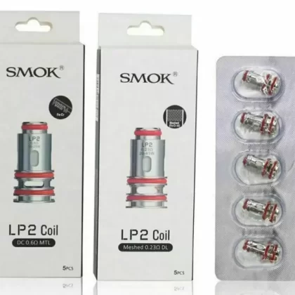 Smok LP2 Coil | DC 0.6Ohms MTL | Meshed 0.23Ohm DL | Pack of 5x Replacement Coil