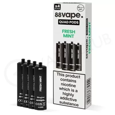 Fresh Mint 88Vape Quad Prefilled Pods