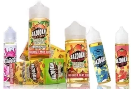 Bazooka Sour Straws E-Liquid 100ml Short Fill