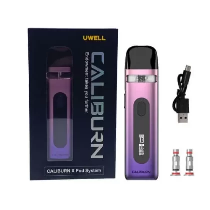 Uwell Caliburn X Pod Vape System - Ink Blue, Lake Green