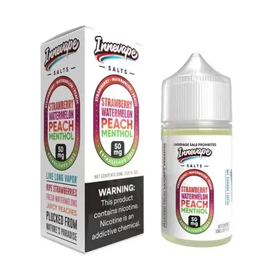 Strawberry Watermelon Peach Menthol Innevape Salts 30mL - Nicotine Level#24mg>35mg>50mg