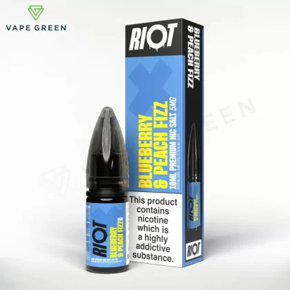 Blueberry Peach Fizz Nic Salt E-Liquid by Riot X - Eliquidsupply