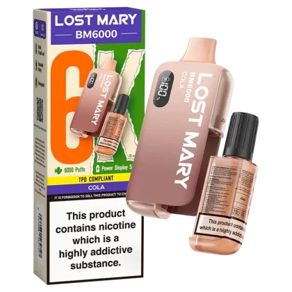 Cola Lost Mary BM6000 Big Puff – 6000 Puffs (5 or 10 Packs)