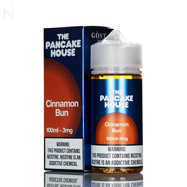 Pancake House E-Liquid - Cinnamon Bun - 100ml - 3mg