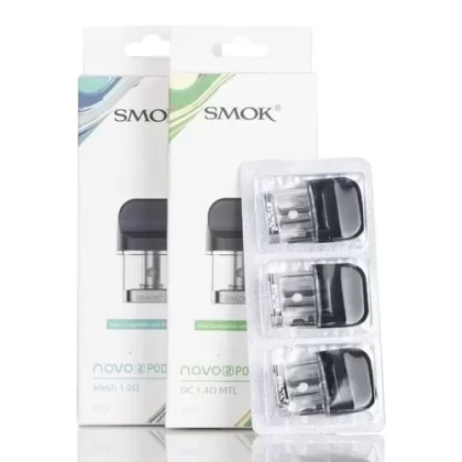 SMOK NOVO 2 REPLACEMENT PODS - DC 1.4 MTL, Mesh 1.0