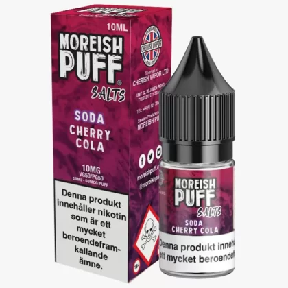 Moreish Puff – Cherry Cola 10mg 10ml – E juice med nikotin