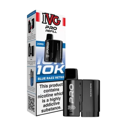 Blue Razz Retro IVG Pro 12 Refill Pack - Vape Product