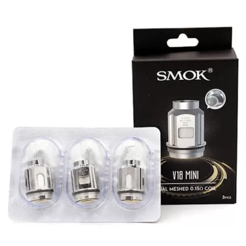 SMOK TFV18 Mini Replacement Coils - 0.15 Ohm, 0.2 Ohm (CB62D5)