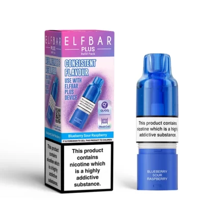 Elf Bar Plus Blueberry Sour Raspberry Prefilled Pod + Refill - 20mg